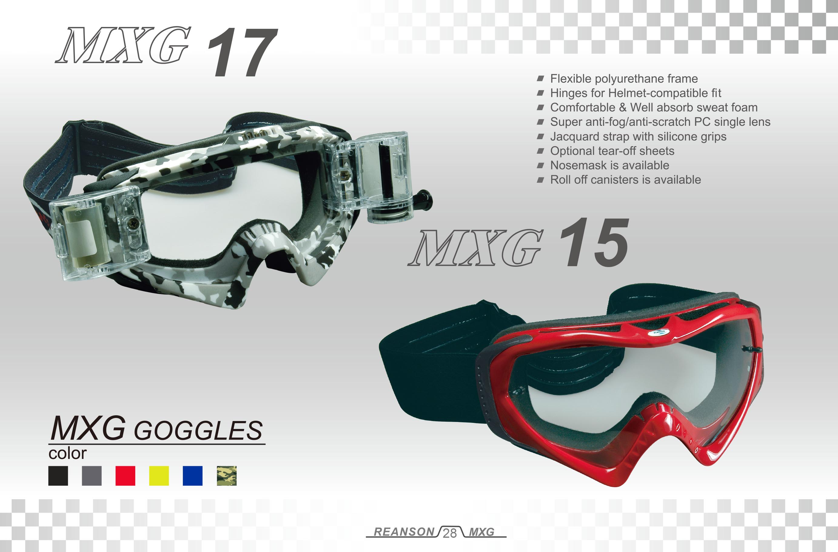 lunettes de course de motocross de qualité-MXG17