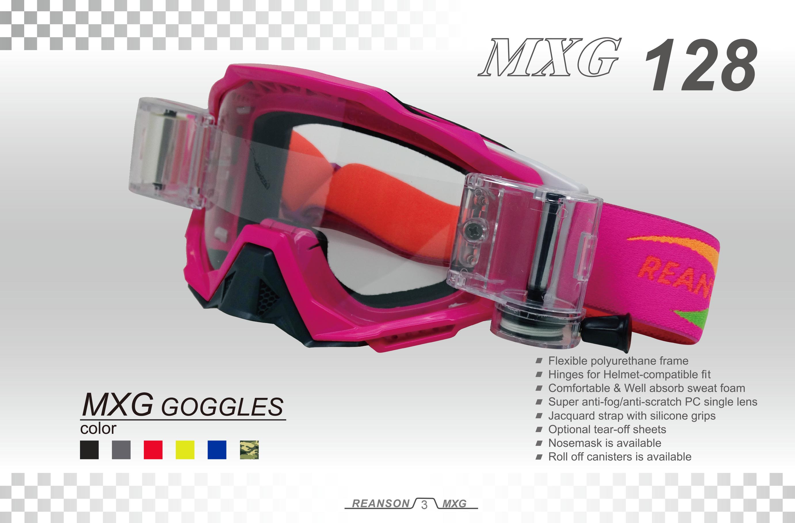 MX Goggles Factory à lentille cylindrique